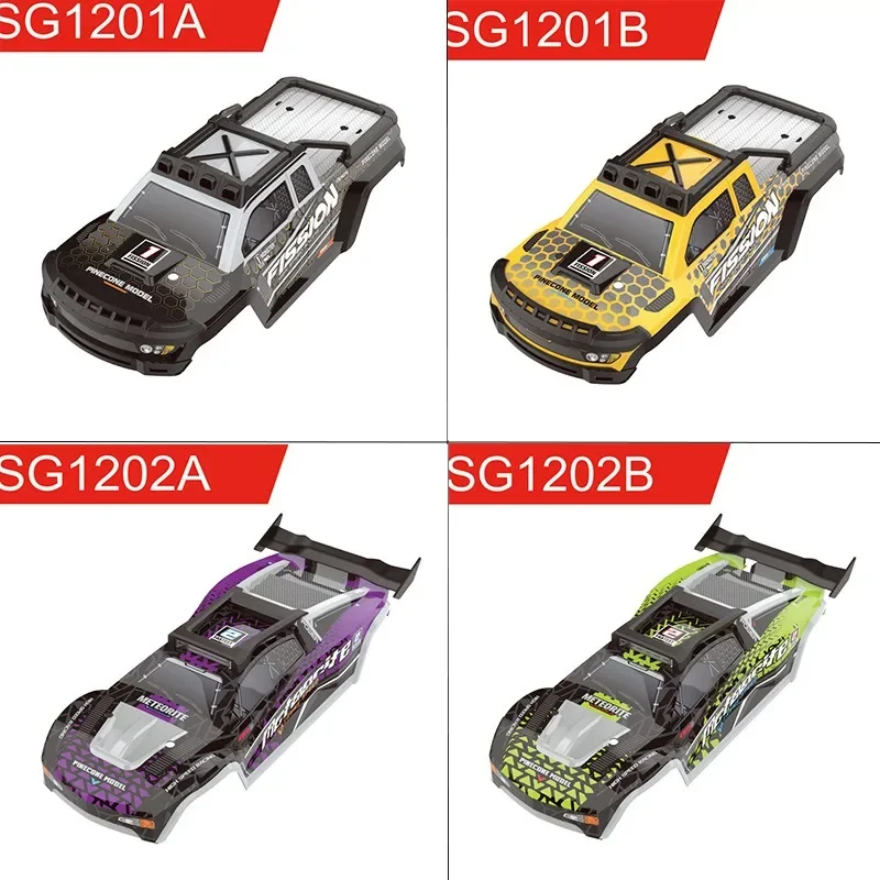 Rc Hobby Grade Truck - 1/12スケールRCモデルカーSG1201/SG1202四輪駆動4WD高速オフロードブラシレスデザートトラック車体シェル
