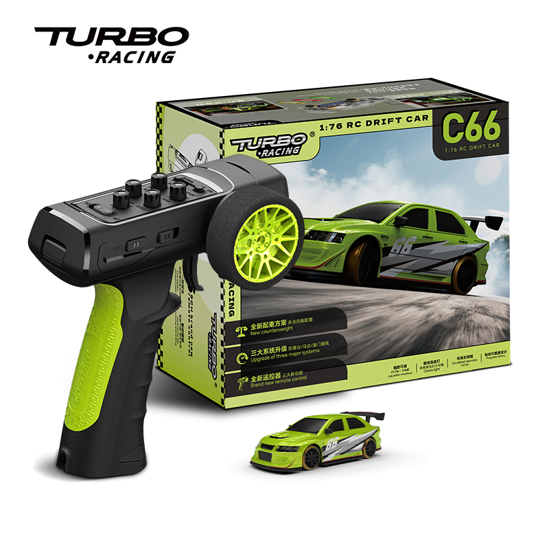 Rc Hobby Drift Car - ターボレーシング 1:76 C66 ドリフトRCカー ジャイロ搭載 ラジオ