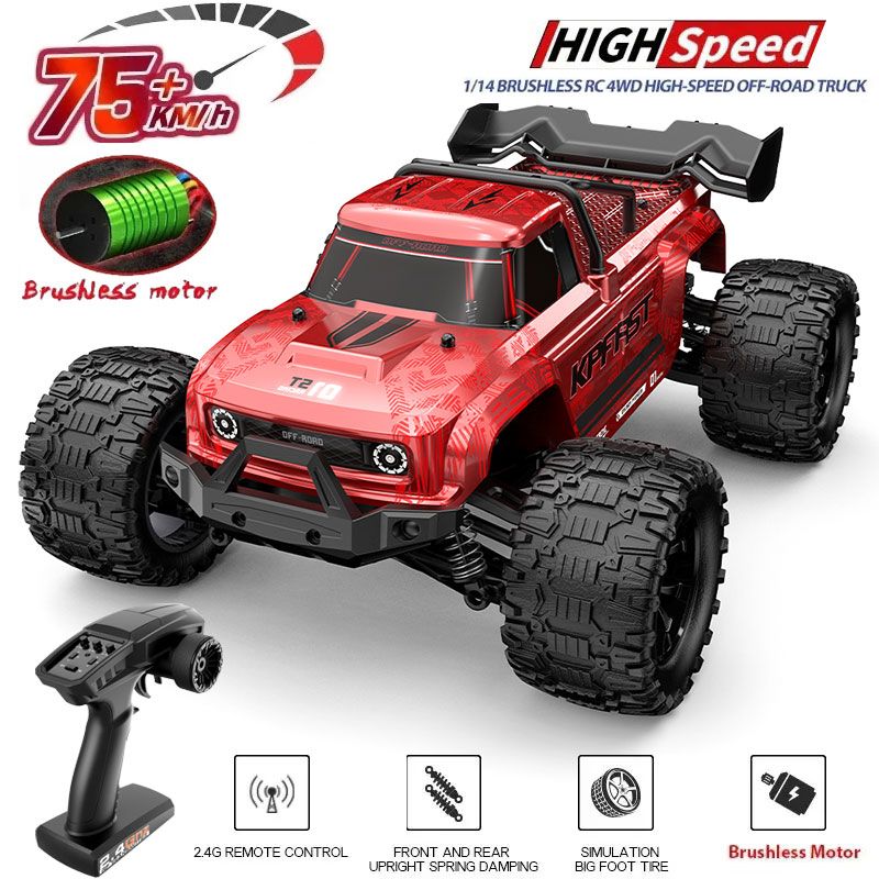 Rc Hobby Grade Car - KF18 1:14 4WD RC カーオフロードレース高速ブラシレスモーター 2.4