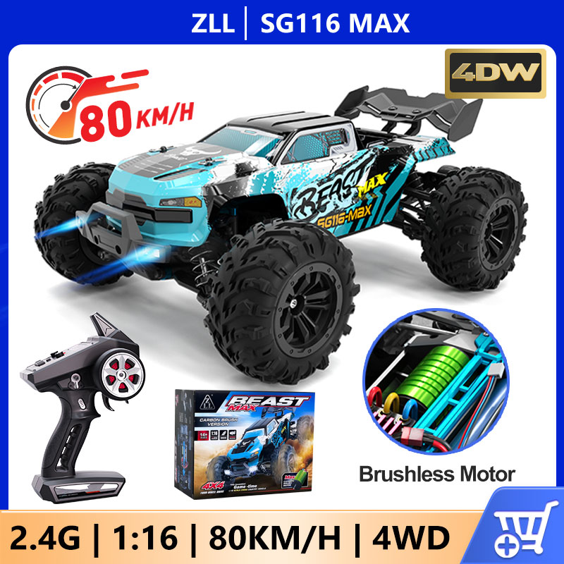 Rc Hobby Grade Car - リモートコントロールカー,オフロード車,sg116 max,80 kmの高速rc,1:16 4wd,sg116pro,40 kmph
