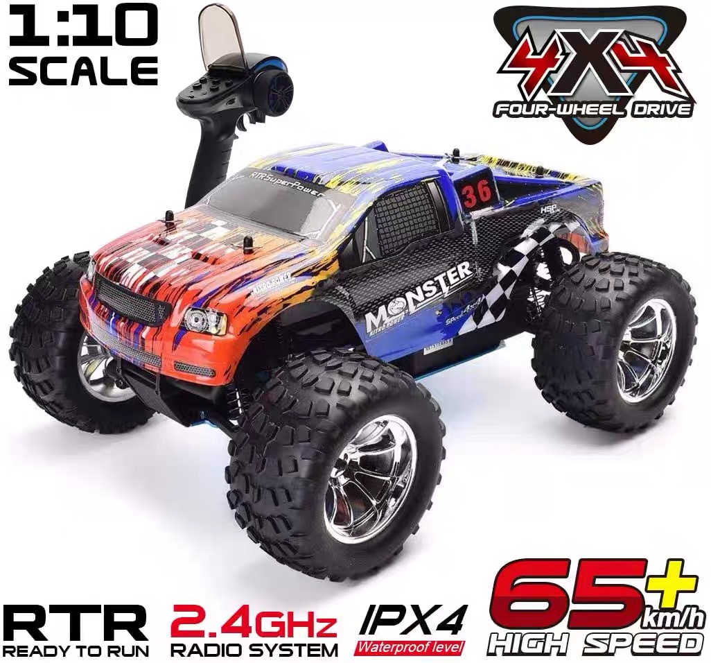 Rc Hobby Grade Truck - HSP RCトラック 1/10スケール ニトロガソリンエンジン ホビーカー 2速