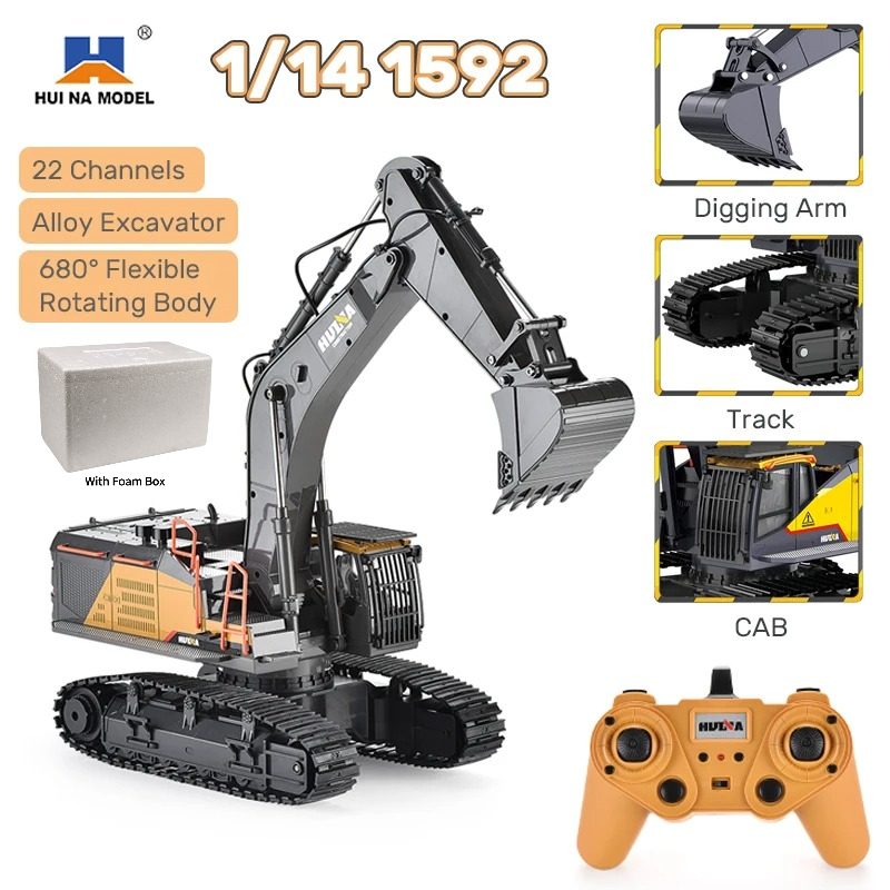 HUINA 1592 1/14スケール 22チャンネル 2. - Rc Hobby Grade Truck のレビューと価格