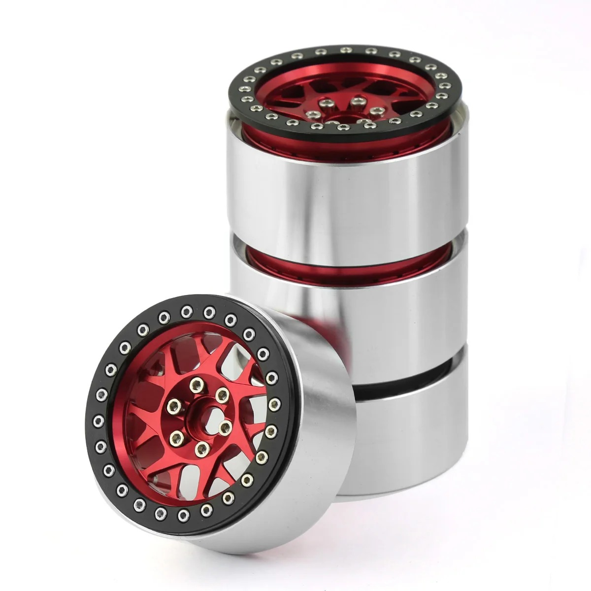 4個入り CNCアルミ製 2.2インチ ビードロックホイール - Wheel Rim Rc のレビューと価格