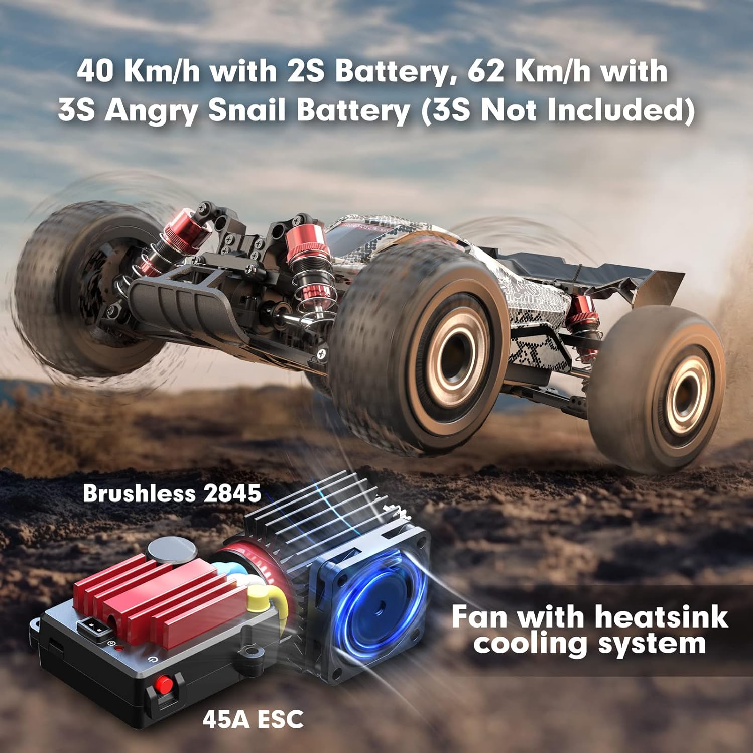 1/16スケールRTRブラシレスRCバギー（大人向け）、4W - Rc Hobby Grade Truck のレビューと価格
