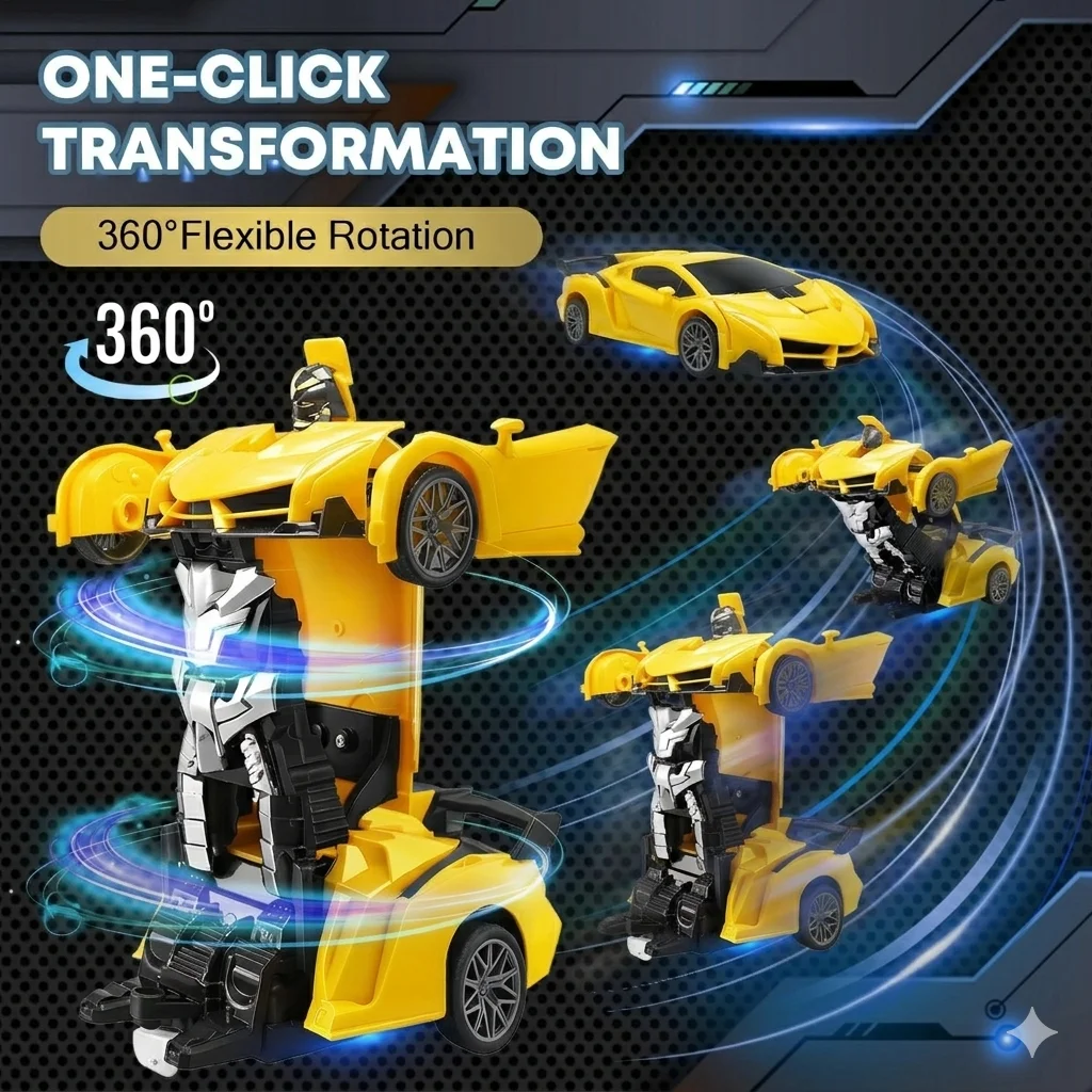 2in1 RC変形カーロボット ラジコン変形レーシングカー  - Rc Hobby Drift Car のレビューと価格