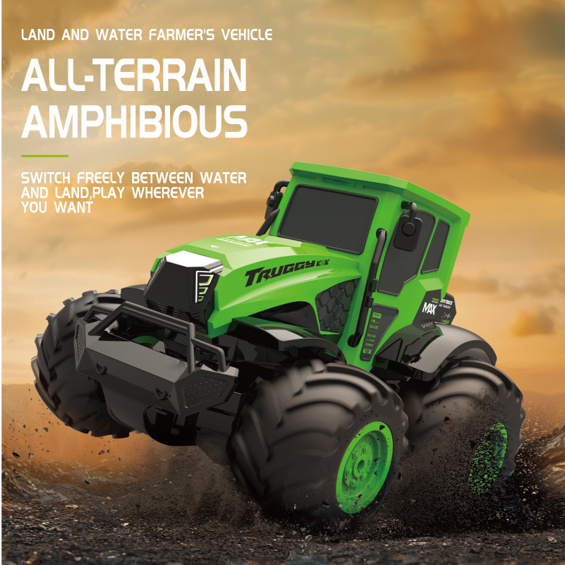 1:14スケール水陸両用RCカー フルプロポーショナル4WD - Rc Hobby Grade Truck のレビューと価格