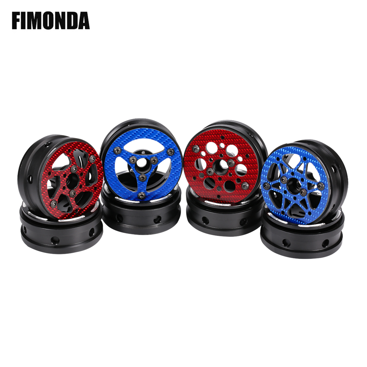 カラフルなカーボンファイバーホイールリム,1:10 rcクロ - Wheel Rim Rc のレビューと価格